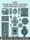 1,100 Designs and Motifs from Historic Sources (Paperback)