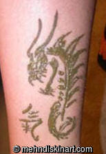 Dragon Tattoo Henna  - Timidtattoos.com