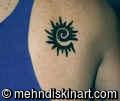 Shoulder Henna Design