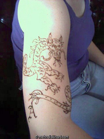 dragon henna tattoos. Henna Artist Design Gallery