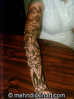 Upper Arm Henna Tattoo