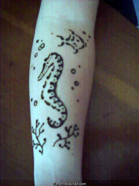 sea horse tattoo. Alissa Hall#39;s Body Art Gallery