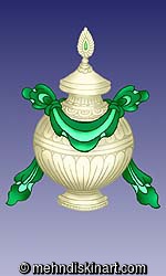 Buddhist  Symbol - Vase one of The Eight Jewels